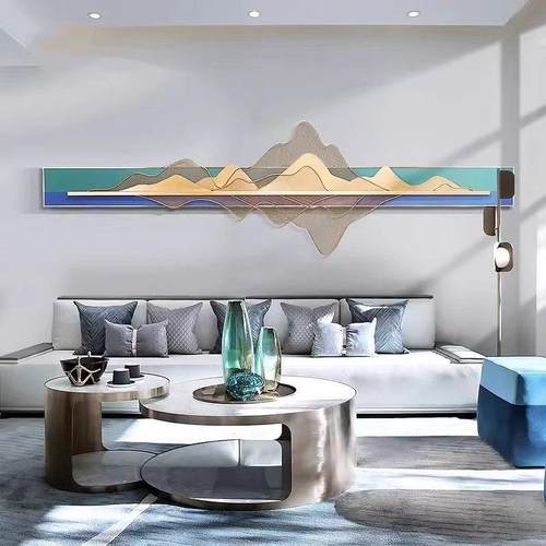 北欧轻奢立体金属壁饰客厅背景墙饰壁挂创意时尚餐厅墙面装饰挂件