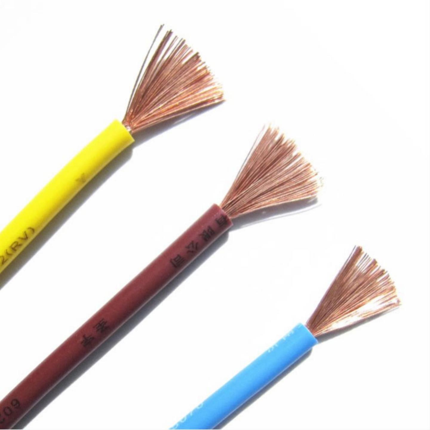 国标单芯软线RV/BVR4/6/10/16/25/35/50/70/95/120平方铜芯电缆线