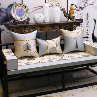 新中式红木沙发垫坐垫四季通用实木家俱罗汉床套罩防滑椅子座垫子