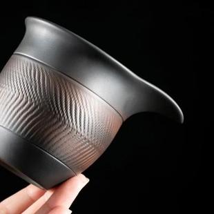 紫陶公道杯茶海分茶器紫砂家用茶具陶瓷泡茶公杯小号匀茶茶道配件