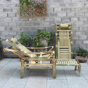 竹椅躺椅家用折叠椅阳台摇椅传统老式靠背椅老人午休睡椅摇摇椅