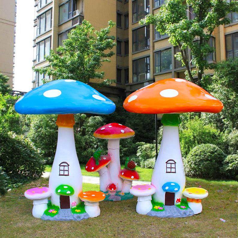 户外幼儿园仿真蘑菇足球石头坐凳桌椅亭子玻璃钢小区庭院雕塑摆件,家居饰品,户外/庭院摆件,淘宝优惠券,粉丝福利购,淘宝优惠卷