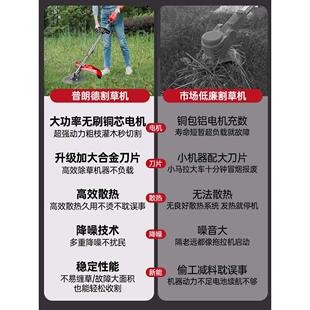 德国精品进口后置无刷电动割草机大功率背负式锂电割灌机48V充电