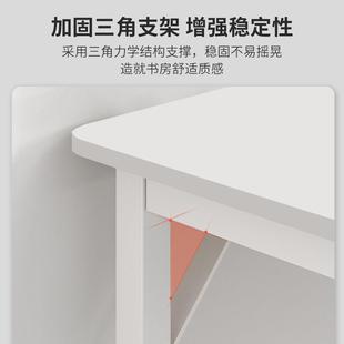 学生家用转角书桌书架一体桌卧室简易学习写字桌简约电脑桌带书架
