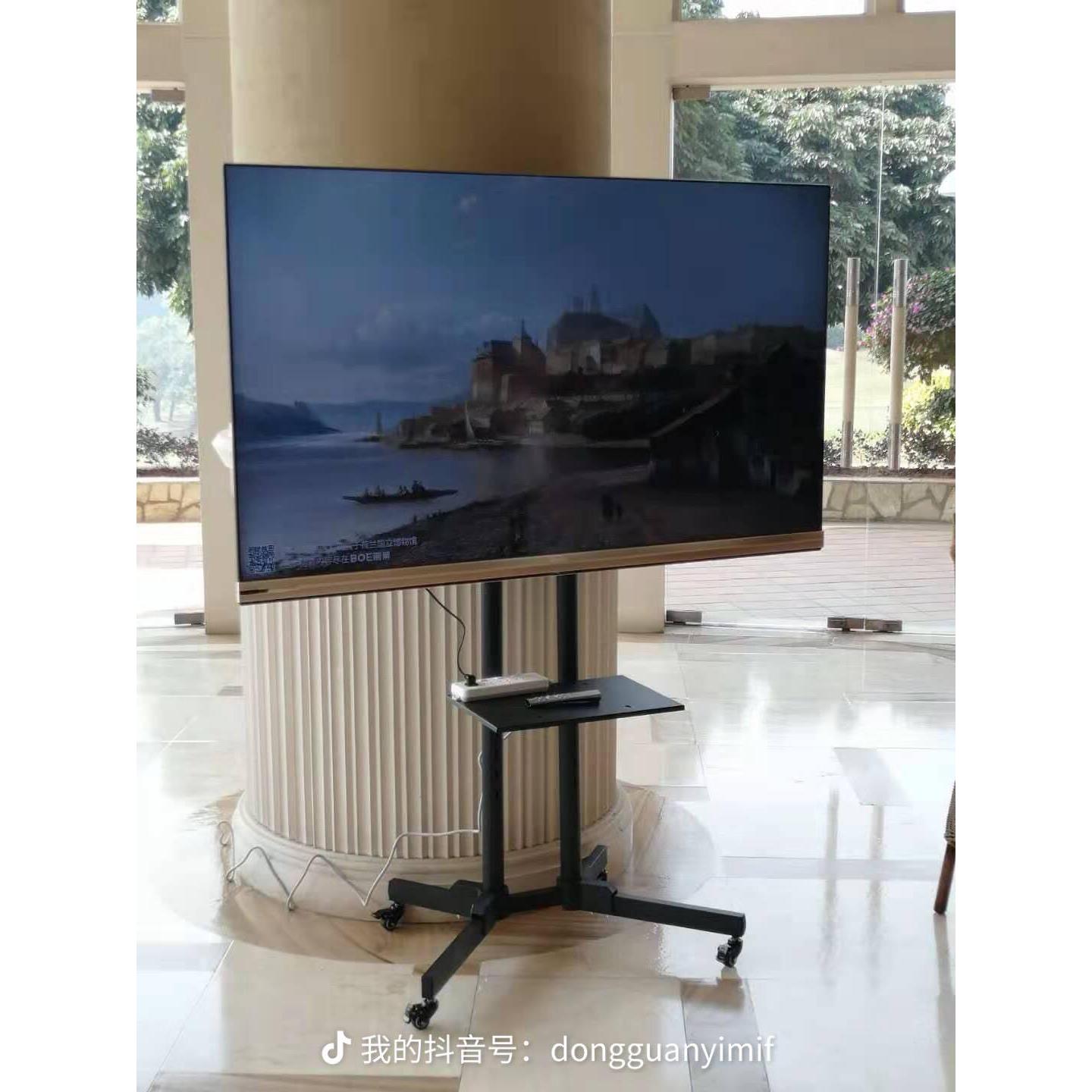 液晶电视挂架触控屏幕落地推车657586100120寸显示屏All移动支架
