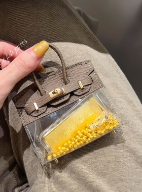 金豆子小方包鳄鱼纹展示包
