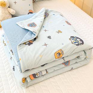 儿童可爱凉感冰丝夏凉被夏季 卡通学生宿舍单人空调被可机洗薄被子
