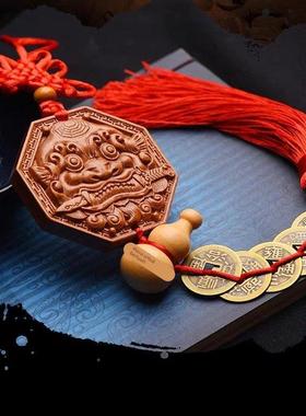 桃木狮咬剑挂件入户门对着电梯口解大门对楼梯开口壁刀天斩虎口