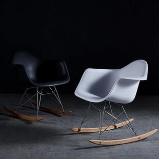 斯堪的纳维亚风格网红摇椅设计师椅躺椅家庭阳台休闲椅Eames豆袋