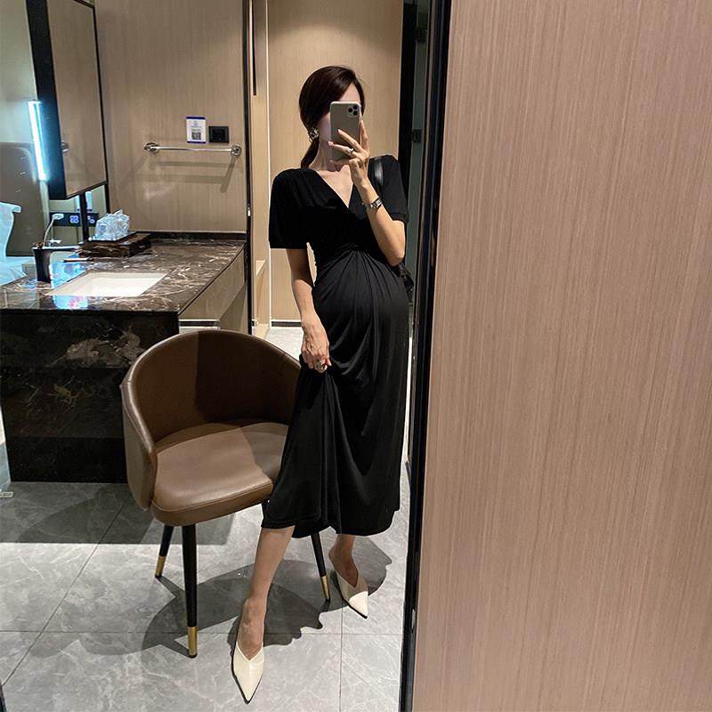 金色的茧 超薄冰丝针织孕妇连衣裙夏季新款时尚款潮妈过膝长裙子,孕妇装/孕产妇用品/营养,连衣裙,淘宝优惠券,粉丝福利购,淘宝优惠卷