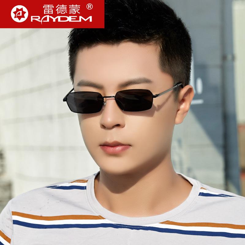 小方框太阳眼镜男士偏光太阳镜抗UV小框眼镜个性潮流时尚开 车专