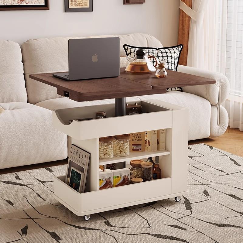 可移动边几折叠升降茶几桌小户型客厅家用阳台小茶桌台沙发边柜