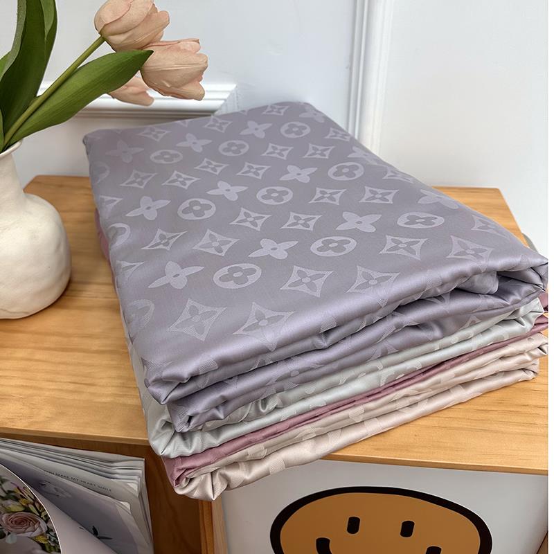 处理140s兰精天丝提花轻奢纯色被套被罩莱赛尔丝滑凉感夏季冰丝