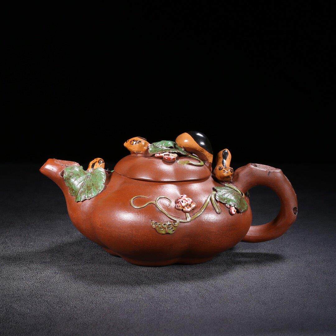 宜兴老紫砂壶名家纯手工原矿功夫茶具茶杯套装彷古真品家用大容量