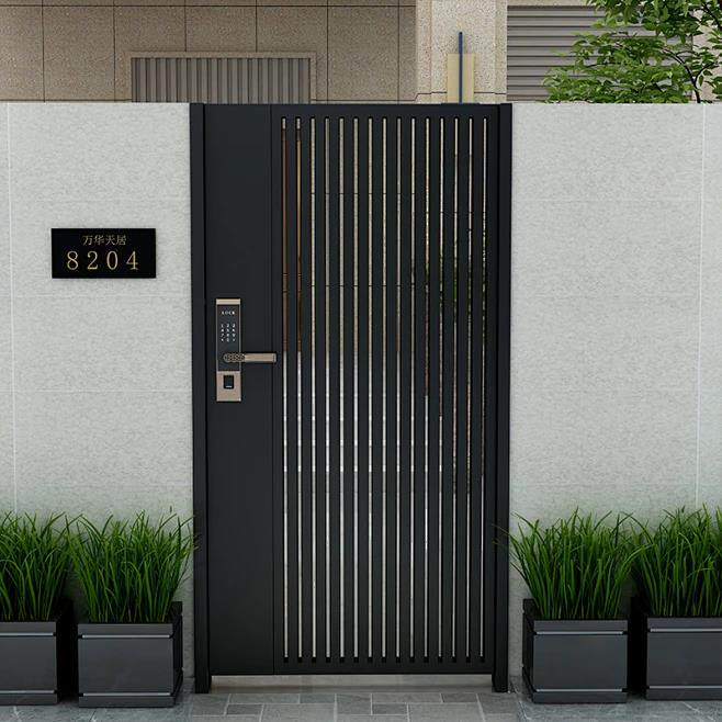 定制庭院门别墅大门双开门农村自建房进户门家用乡村入户门防盗门