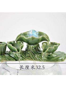 养鱼池缸陶瓷流水喷泉假山景观庭院花园阳台石槽配件循环增氧DIT