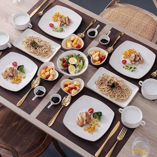 高端专用牛排餐盘刀叉垫子套装家用ins风高级感西餐餐具陶瓷盘子