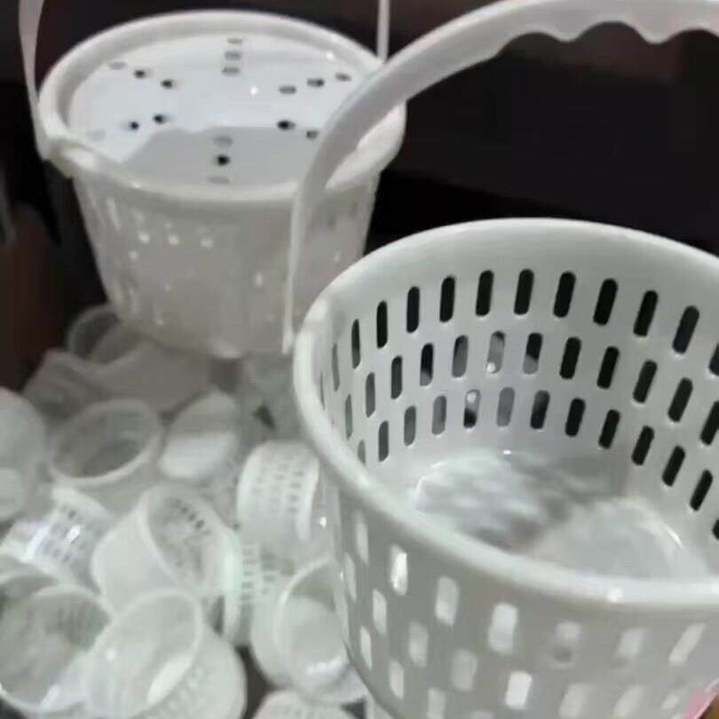蓝莓采摘包装小圆篮白色1斤2斤带盖运输箩筐樱桃水果篮子草莓桑葚