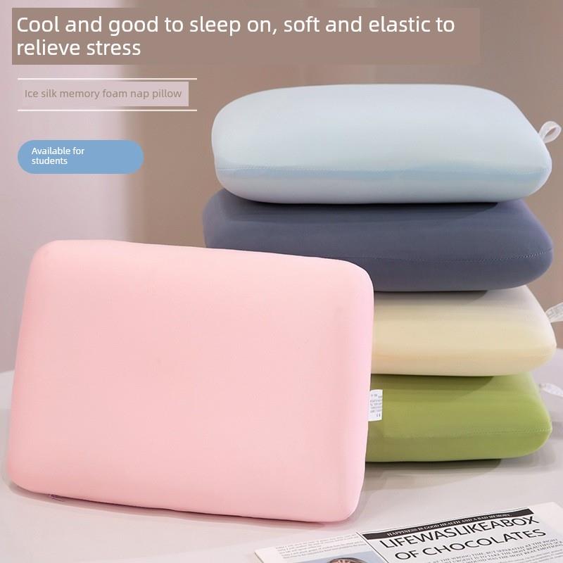 办公室午餐休息人工制品冰丝绸小睡枕头肚子睡觉枕头学生肚子枕头