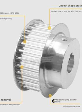 同步滑轮8m45齿槽宽度27 32 42 Bf型带凸步进同步滑轮45齿8m