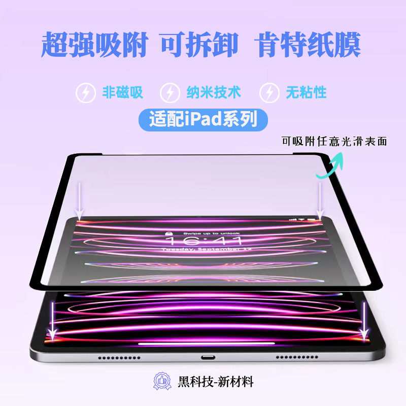 新款！框贴可拆卸类纸膜磁吸升级