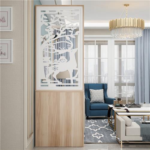 厂家入户0门玄关2隔断柜屏风镂空客厅酒柜简约现代鞋架收纳柜 暖