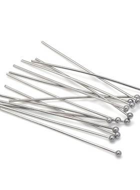 10-100Pcs/Lot 304 Stainless Steel Ball Head Pins Findings Je