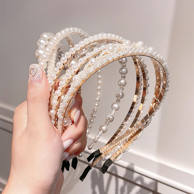 Gold Metal Hairbands For Women Hair Accessories Designer