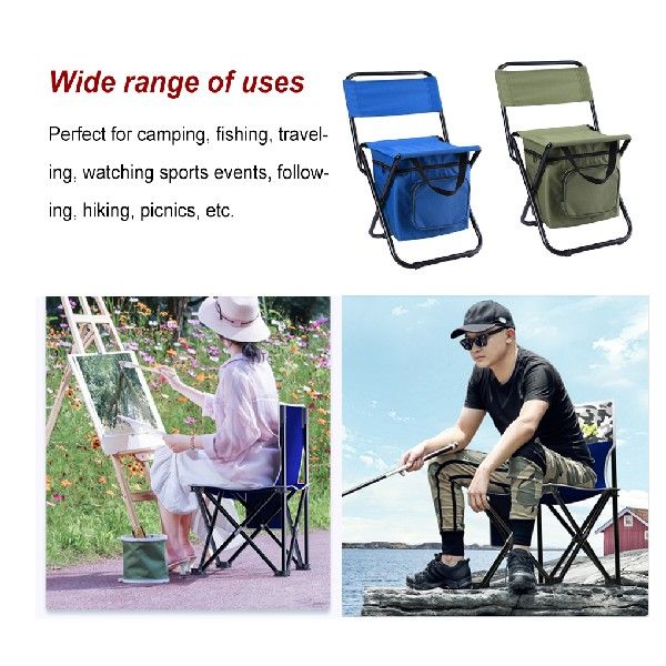 Foldable Camping Chair Picnic Fishing Traveling Backpacking