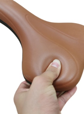 莫曼顿拿铁原装坐垫女款复古旅行车鞍座弹簧舒适车座 自行车座