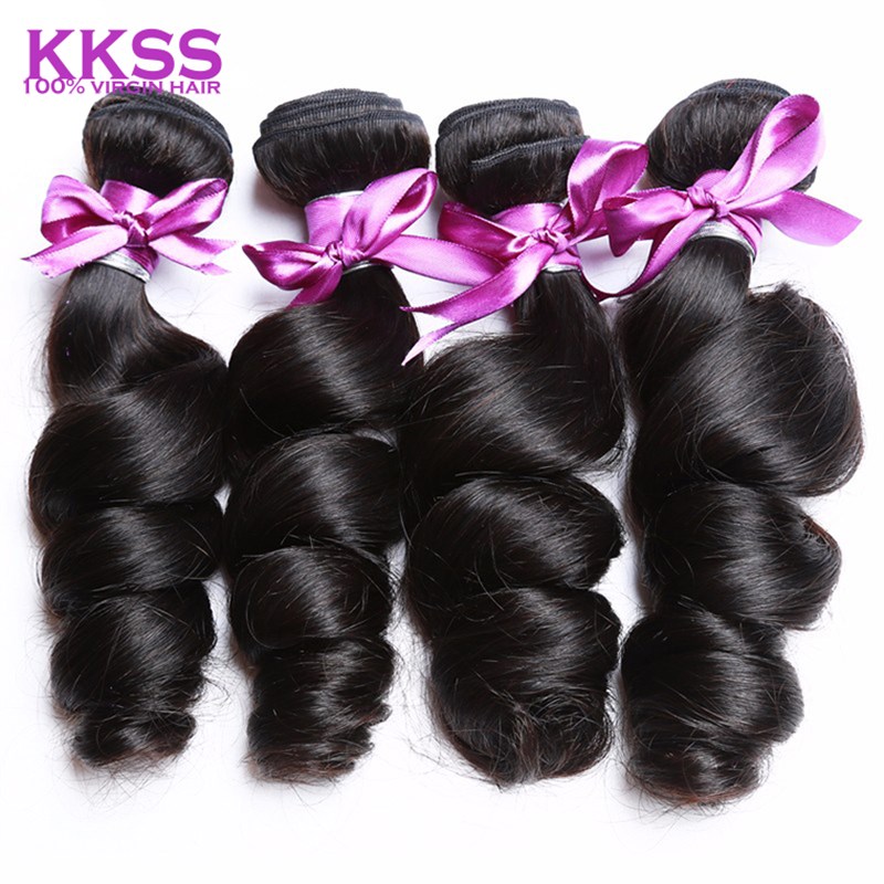 1-3bundle 8A Peruvian virgin human hair extension loose wave