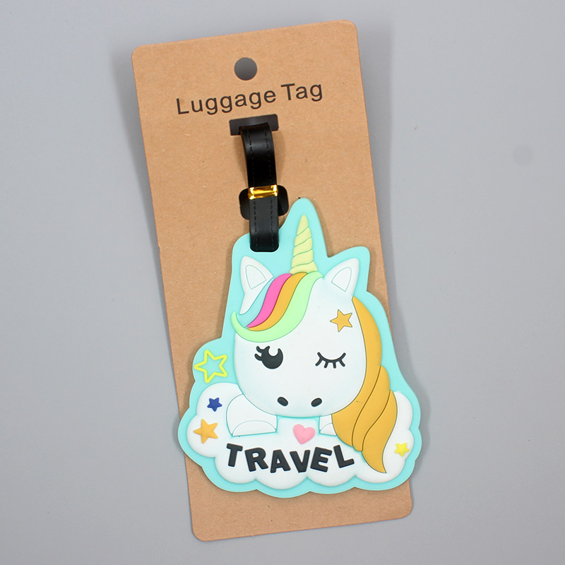 Travel Accessories Beautiful Rainbow Luggage Tag Silica Gel