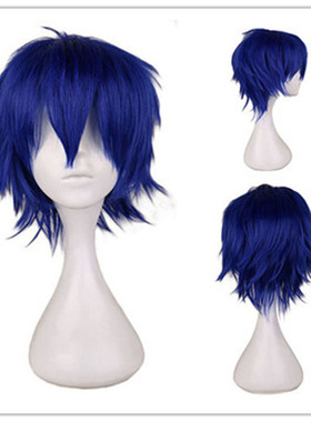 Peluca corta para fiesta de disfraces, pelo sinttico para