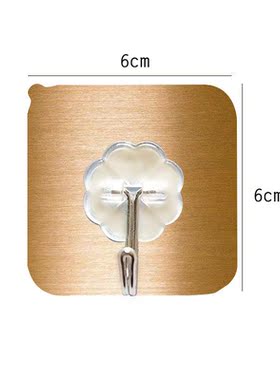 10 PCS NonMarking Adhesive Hooks Transparent PunchFree