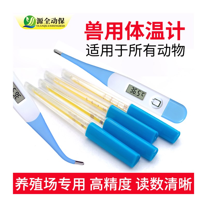 兽用器械养殖用电子体温计水银温度计快速测体温检测体温