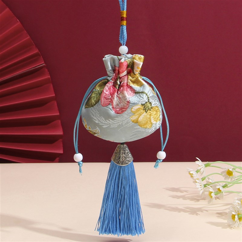 重阳节茱萸香囊diy材料包送老人礼物随身香袋艾草空袋子汽车挂件