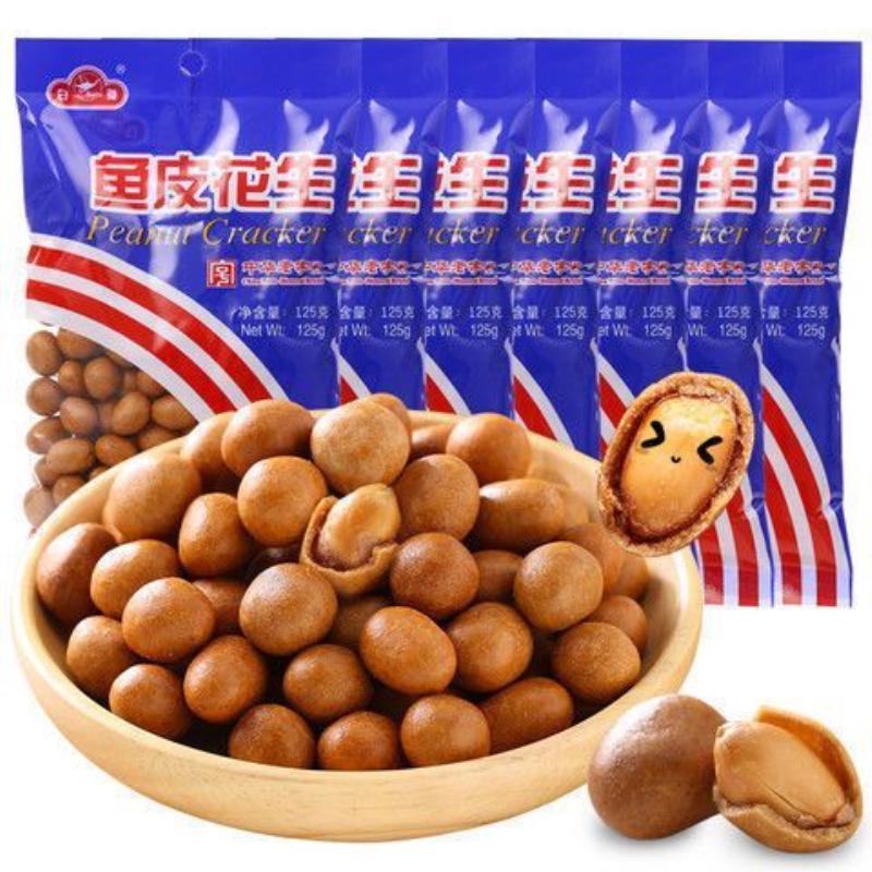 厦门白鹭鱼皮花生脆皮小包装独立小吃80后怀旧小零食下酒菜