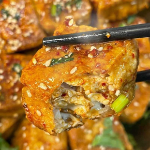 【超值8大袋】虎皮爆汁豆干即食卤味豆腐干长沙豆腐解馋小零食1袋