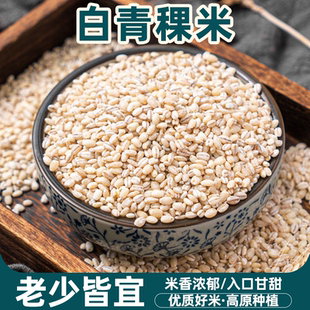 健康粗粮白青稞米青海高原谷物低脂五谷杂粮细腻软滑米香浓郁主食