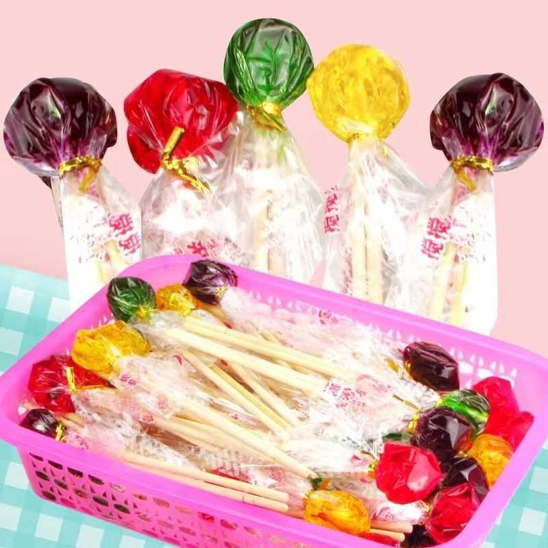 搅搅糖粘牙糖8090后儿时回忆麦芽拉丝糖怀旧零食棒糖果双色拉拉糖