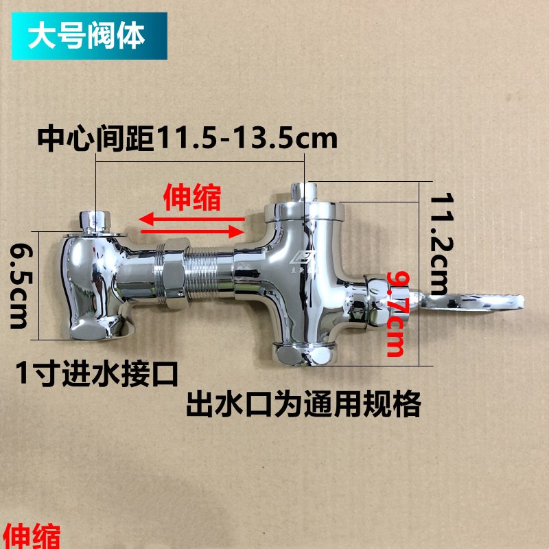 立新求精大便阀手按式大便冲洗阀厕所蹲坑冲水阀门延时自闭式全铜