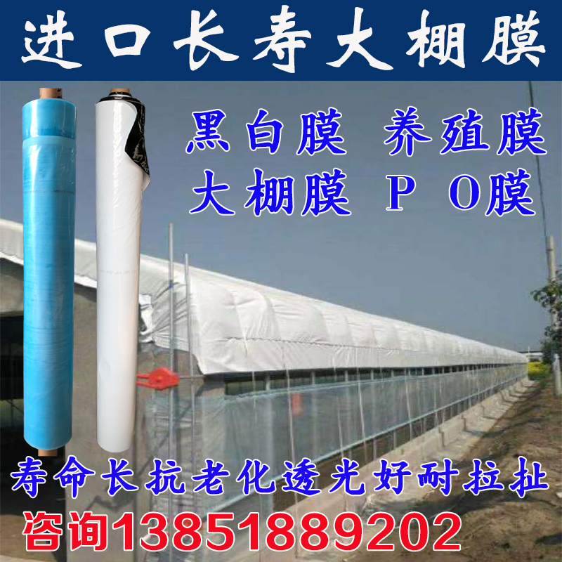 热销黑白膜绿白膜反光加厚食用菌养殖隔热鱼塘防渗无滴大棚膜降温