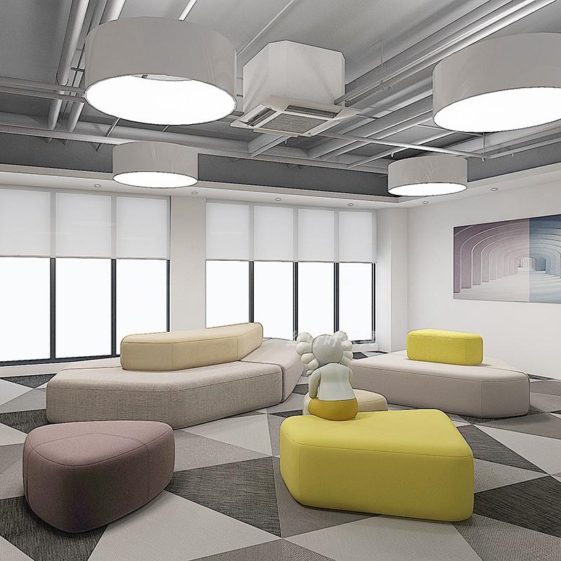 创意沙发洽谈图书馆大厅公司休闲区设计师会客接待区拼接沙发组合