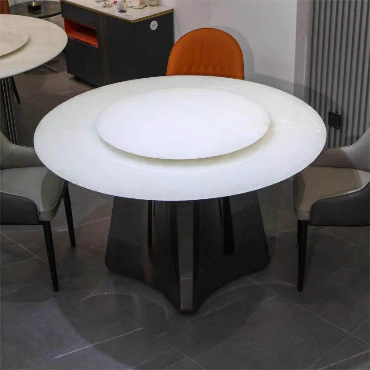 2025全新特级白冰玉石豪华餐桌可访问的豪华高端大理石餐桌和椅子,住宅家具,大理石餐桌,淘宝优惠券,粉丝福利购,淘宝优惠卷