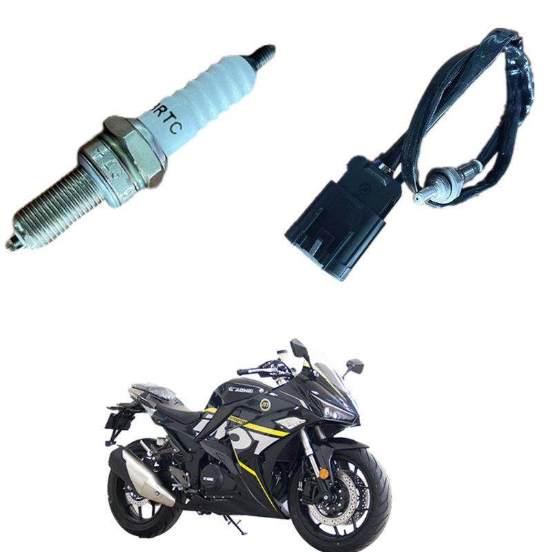 诺玛魅影255S摩托车氧传感器跑车改装配件国产诺马双缸机车火花塞