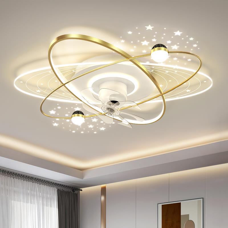 客厅风扇灯2025新款现代简约餐厅卧室轻奢高级感一体带风扇吸顶灯