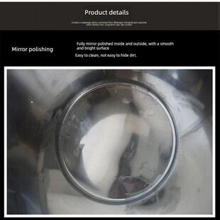 不锈钢桶翻斗带盖加厚圆桶料桶加工出料口带轮子定做超大桶