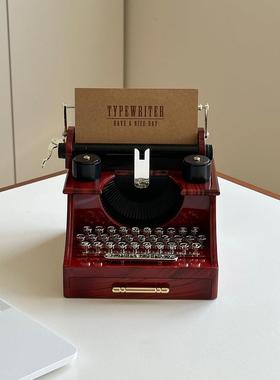 办公室情绪稳定神器八音盒中古摆件高级感音乐盒优雅桌面装饰摆件