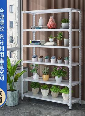 白色架货架置物仓库家用多储物架阳台超层市展VOZ示架仓角储钢铁