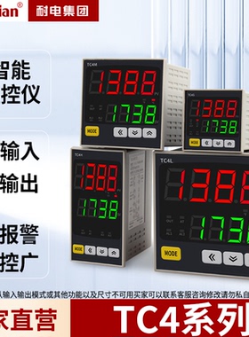 TC4温控仪双输入双输出带报警KEJSPt100Cu50自由选择输出PID控制